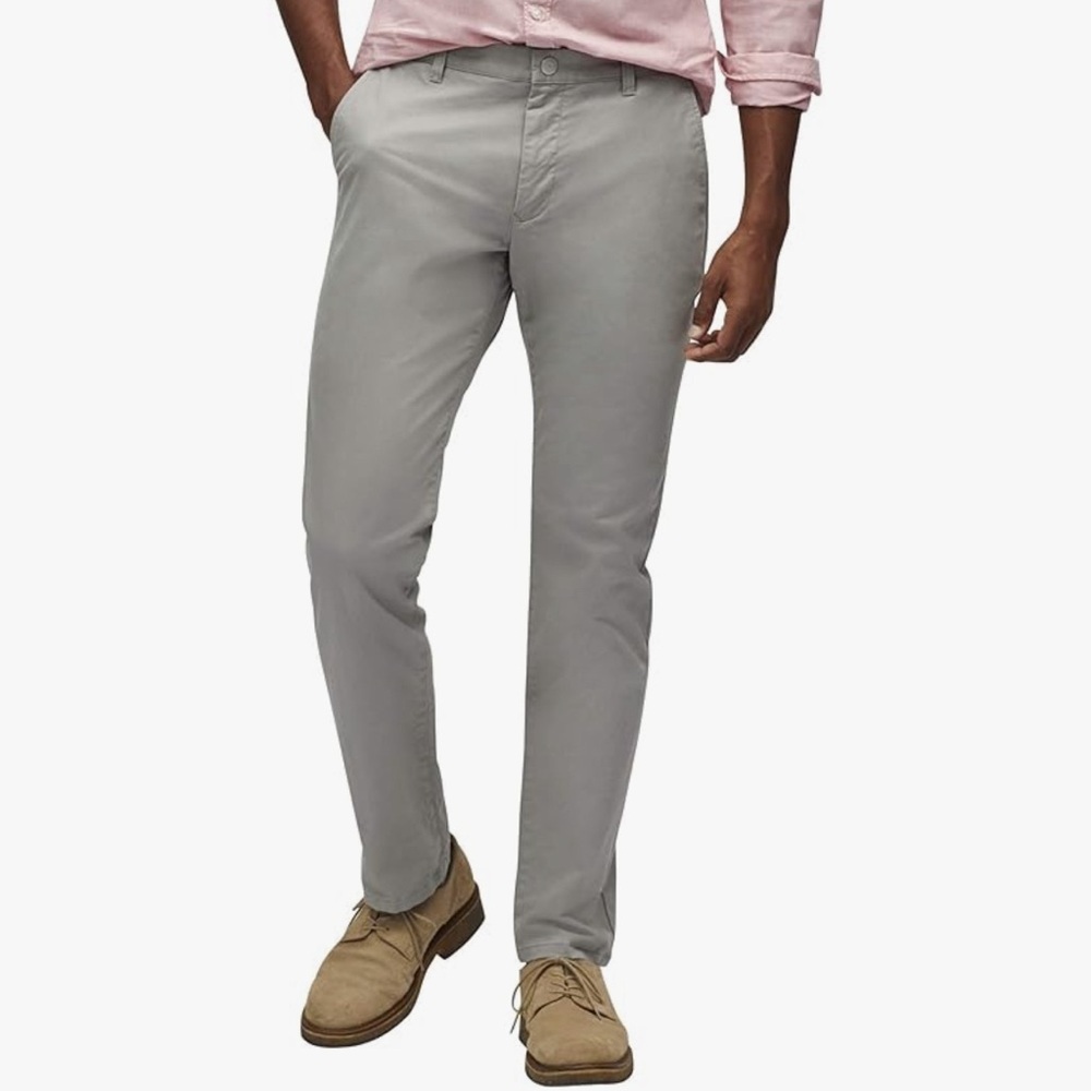 Bonobos Mens grey straight fit Washed Chino Pants, Size: 40W x 34 L